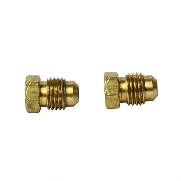 39-F 1/2 Inch Brass Flare Plug 2/Pack